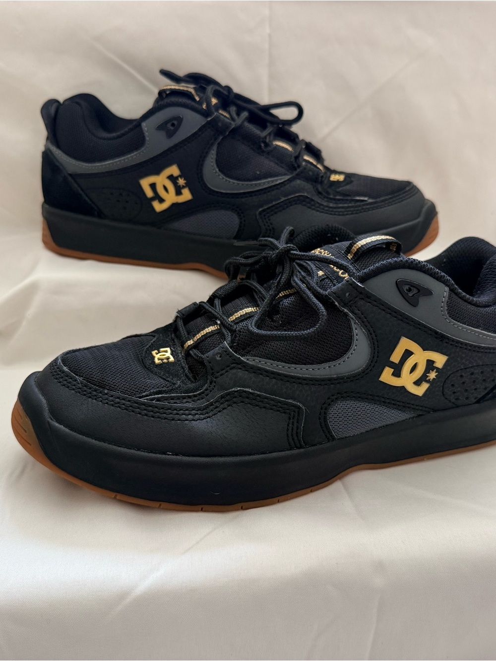 DC Black and Gold Skate Shoes